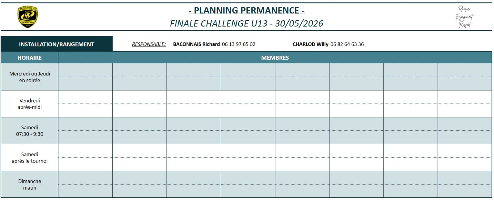 PERMANENCE FINALE U13