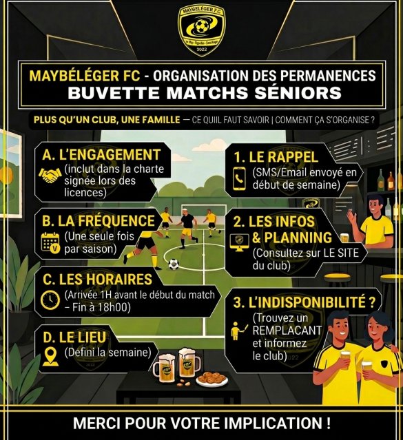 PERMANENCE BUVETTE