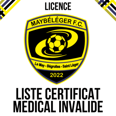 LISTE CERTIFICAT INVALIDE