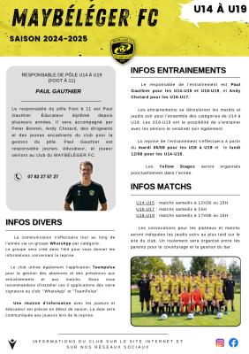 INFOS U14 A U19