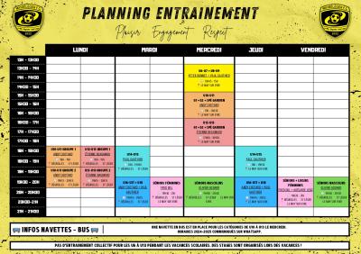 PLANNING ENTRAINEMENT